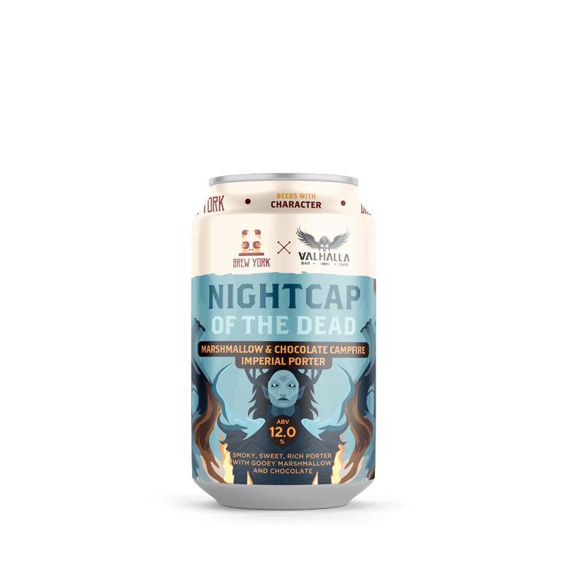 Nightcap Of The Dead - Brew York - Marshmallow & Chocolate Campfire Imperial Porter, 12%, 330ml Can