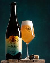 Load image into Gallery viewer, Northern Wild Brewing Batch 004 - Northern Monk X Crossover Blendery - White Wine Barrel Aged Mixed Fermentation Saison, 7.5%, 750ml Sharing Bottle

