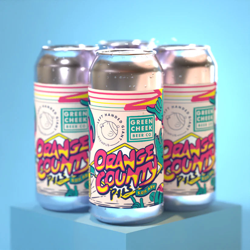 Orange County Pils - Left Handed Giant X Green Cheek Beer Co - Pilsner ...