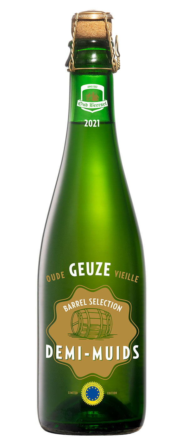 Oude Geuze Barrel Selection Demi-Muids - Oud Beersel - Red Wine Barrel Aged Lambic, 6.5%, 375ml Beer Bottle