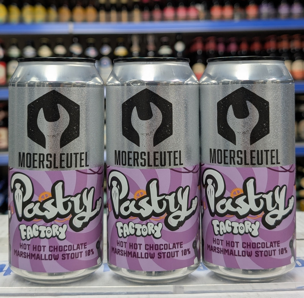 Pastry Factory Hot Hot Chocolate - De Moersleutel - Marshmallow, Chocolate and Chilli Pastry Stout, 10%, 440ml Can