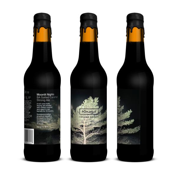 Moonlit Nights - Põhjala Brewery - Oak Barrel Aged Salted Caramel Strong Ale, 12%, 330ml Bottle