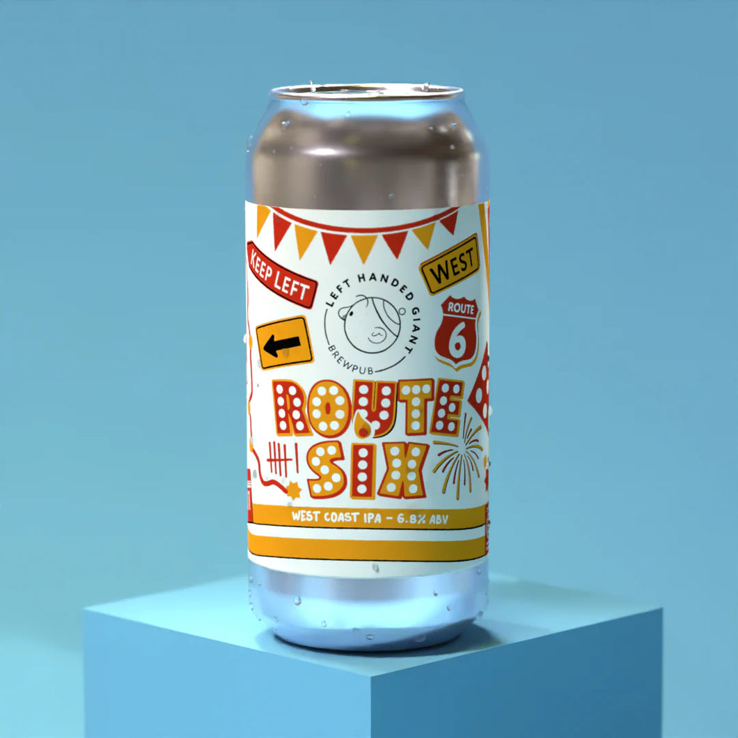 Route Six - Left Handed Giant - West Coast IPA, 6.8%, 440ml Can