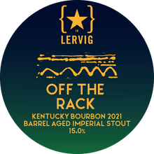 Load image into Gallery viewer, Off the Rack Kentucky Bourbon - Lervig Bryggeri - Kentucky Bourbon Barrel Aged Imperial Stout, 15%, 750ml Sharing Bottles
