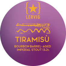 Load image into Gallery viewer, Rackhouse Tiramisu - Lervig Bryggeri - Bourbon &amp; Tennessee Whiskey Barrel Aged Coffee &amp; Cacao Imperial Stout, 13.2%, 375ml Bottle
