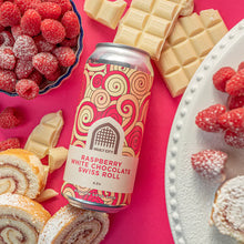 Load image into Gallery viewer, Raspberry White Chocolate Swiss Role - Vault City - Raspberry White Chocolate Swiss Role Sour, 6.5%, 440ml Can
