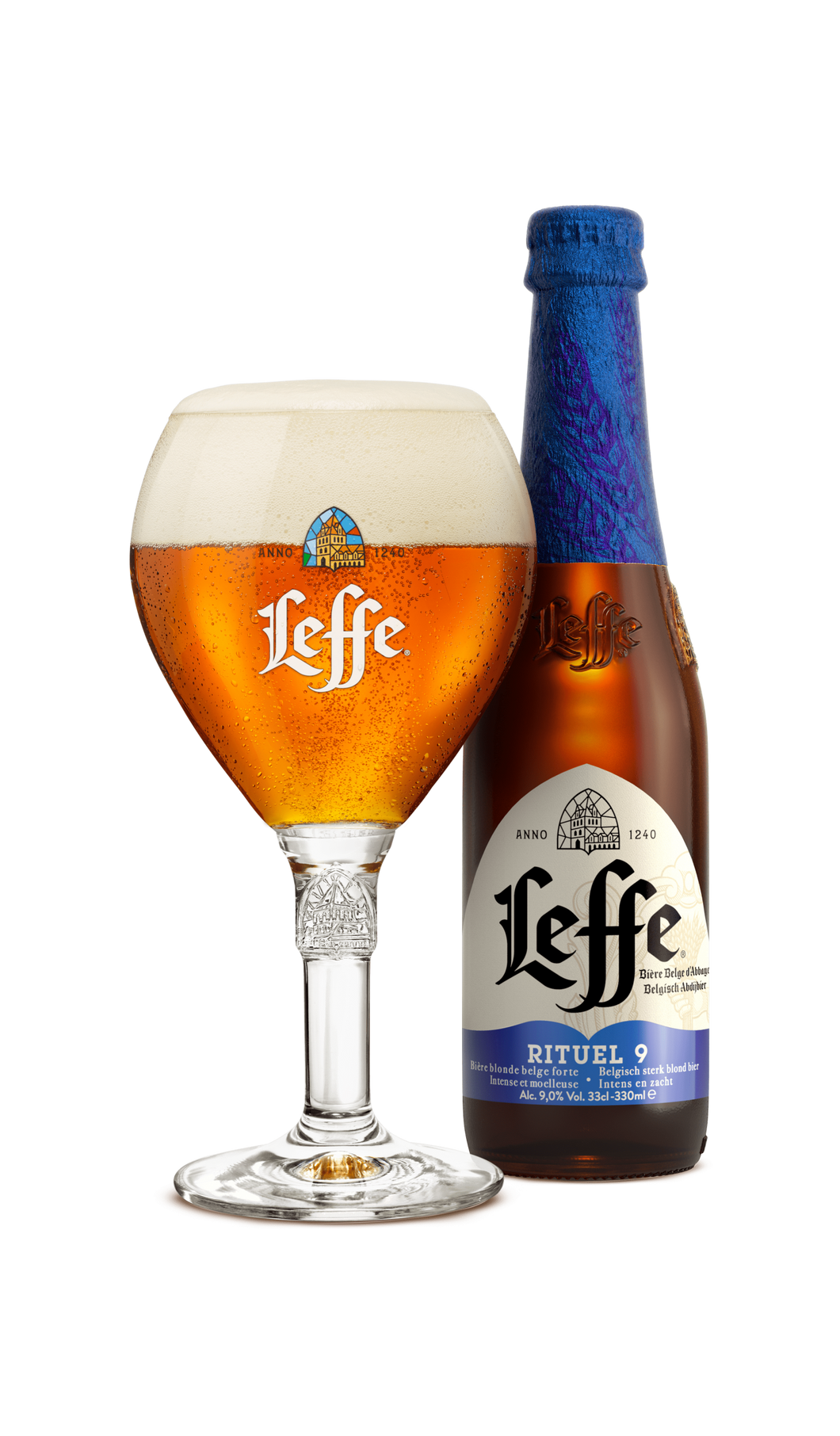 Leffe Rituel 9° - Abbaye de Leffe - Belgian Strong Golden Ale, 9%, 330ml Bottle