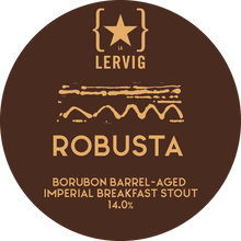 Load image into Gallery viewer, Rackhouse Robusta - Lervig Bryggeri - Bourbon Barrel Aged Breakfast Imperial Stout, 14%, 375ml Bottle
