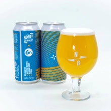 Load image into Gallery viewer, Belgian Wit with Heather &amp; Blossom Honey - North Brewing Co X Six Degrees North - Belgian Wit with Heather &amp; Blossom Honey, 4.4%, 440ml Can
