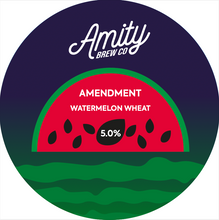 Load image into Gallery viewer, Amendment - Amity Brew Co - Watermelon Wheat Beer, 5%, 440ml Can
