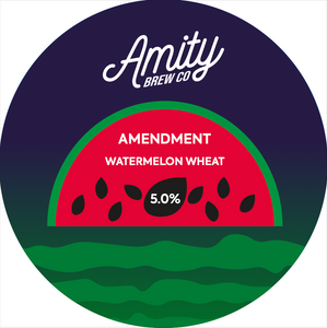 Amendment - Amity Brew Co - Watermelon Wheat Beer, 5%, 440ml Can