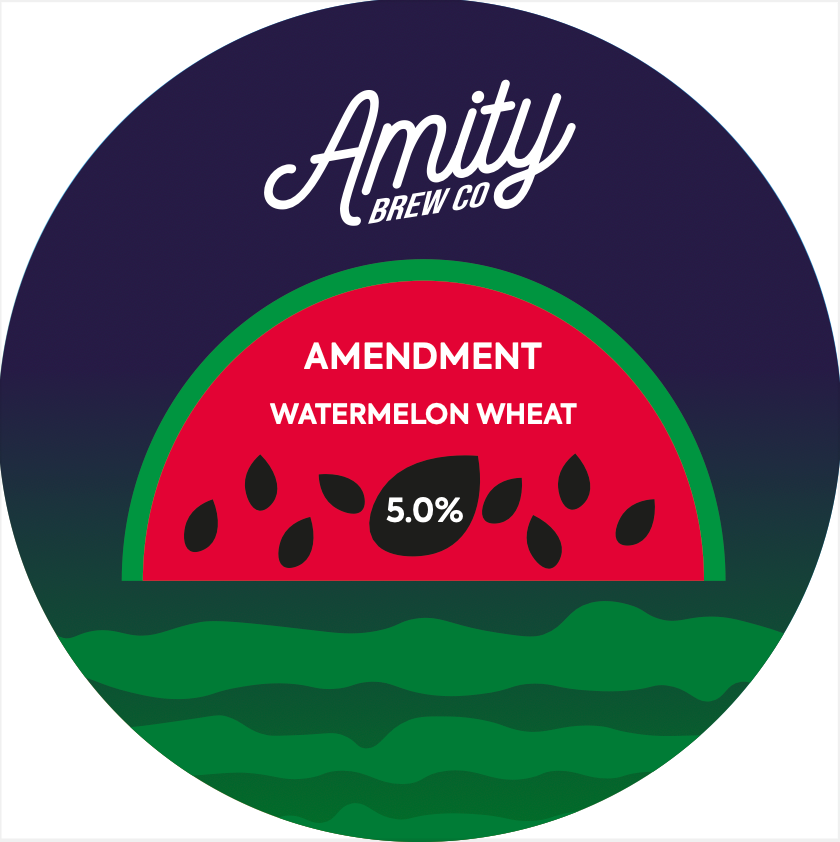 Amendment - Amity Brew Co - Watermelon Wheat Beer, 5%, 440ml Can