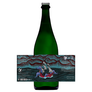 Scylla - Holy Goat Brewing X Balance Brewing & Blending - BA Mixed Culture Beer with Gooseberries, 8.2%, 750ml Sharing Bottle