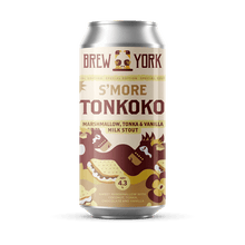 Load image into Gallery viewer, Tonkoko S&#39;More - Brew York - Marshmallow, Coconut, Cacao, Tonka Bean &amp; Vanilla Milk Stout, 4.3%, 440ml Can
