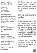 Load image into Gallery viewer, Still 2025 - Mills Brewing - Barrel Aged Blended Mixed Fermentation Beer, 5%, 750ml Sharing Bottle

