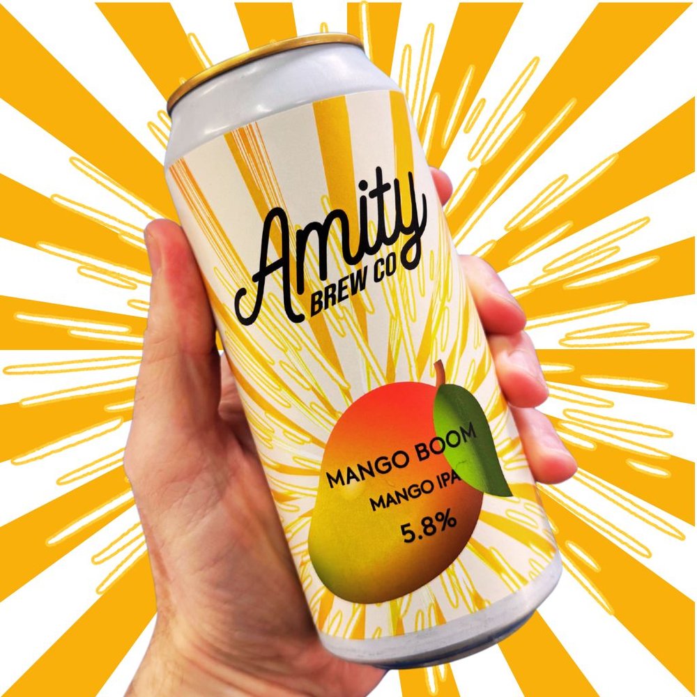 Mango Boom - Amity Brew Co - Mango IPA, 5.8%, 440ml Can – Raynville ...