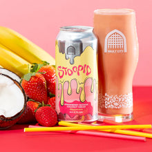 Load image into Gallery viewer, Stoopid - Vault City - Strawberry, Banana, Coconut Cream Smoothie Sour, 6.7%, 440ml Can
