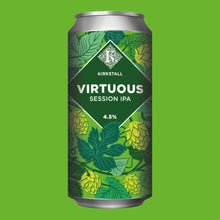 Load image into Gallery viewer, Leeds Champions. We Are Up. Virtuous - Kirkstall Brewery - Aromatic Session IPA, 4.5%, 440ml Can
