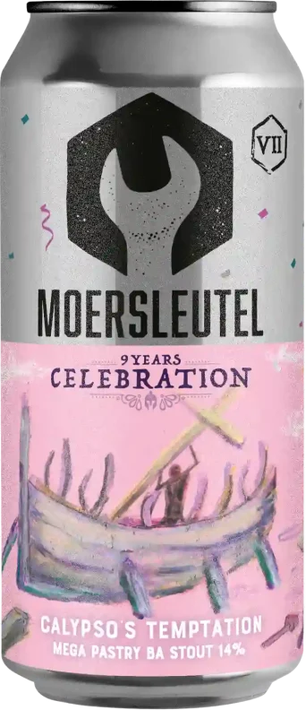 9Y: Calypso’s Temptation - De Moersleutel - Weller Wheated, Sazerac Rye & Bourbon Imperial Stout with Vanilla, 14%, 440ml Can