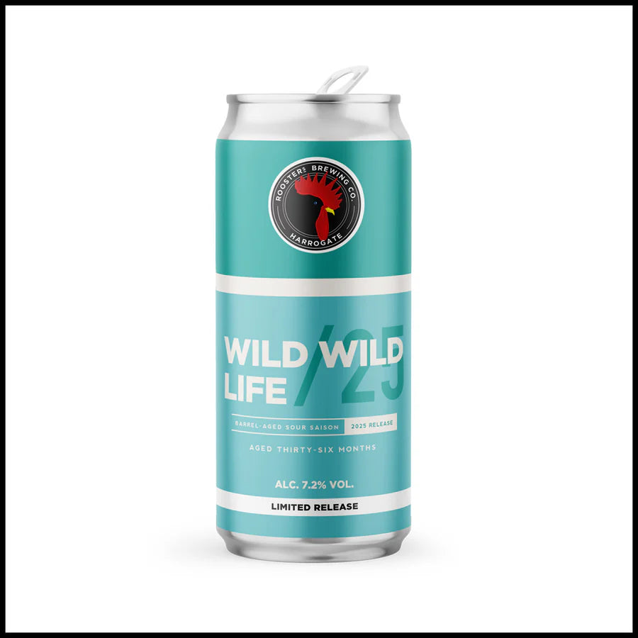 Wild Wild Life 25 - Roosters Brewery - Barrel Aged Sour Saison, 7.2%, 440ml Can