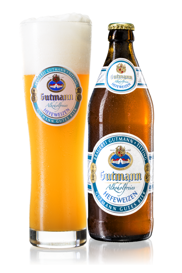 Gutmann Alkoholfreies Hefeweizen - Brauerei Gutmann - Alcohol Free Hefeweizen, 0.5%, 500ml Bottle