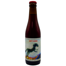 Load image into Gallery viewer, Dirty Horse - De Struise Brouwers - Red Wine Barrel Aged Belgian Spontaneus Sour Ale with Cherries, 7%, 750ml Sharing Bottle
