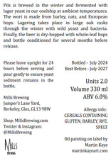 Load image into Gallery viewer, Pils - Mills Brewing - Coolship Pilsner, 6%, 330ml Bottle
