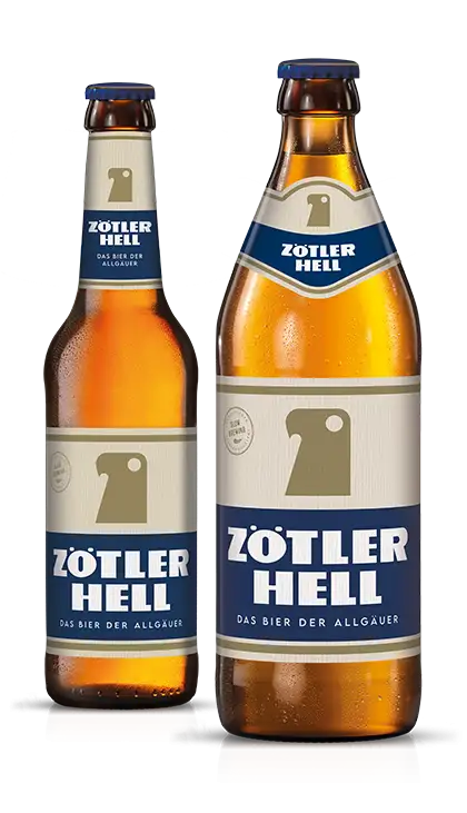 Zötler Hell - Privat-Brauerei Zötler - Helles Lager, 4.9%, 500ml Bottle