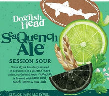 Load image into Gallery viewer, Sea Quench Ale - Dogfish Head - Lime &amp; Sea Salt Session Sour, 4.9%, 335ml Can
