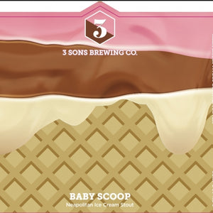 Baby Scoop - 3 Sons Brewing - Neapolitan Ice Cream Stout, 6.5%, 440ml Can