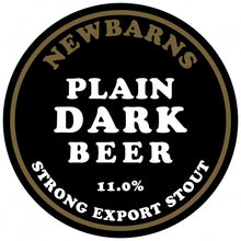 Load image into Gallery viewer, Plain Dark Beer - Newbarns Brewery - Strong Export Stout, 11%, 330ml Can
