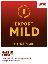 Load image into Gallery viewer, Export Mild - Marble Beers - Export Mild, 5.8%, 500ml Can
