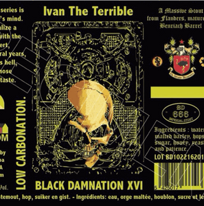 Black Damnation 16 Ivan The Terrible - De Struise Brouwers - Speyside Whisky Barrel Aged Royal Belgian Stout, 15%, 330ml Bottle