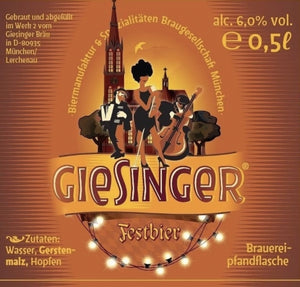 Festbier - Giesinger Bräu - Festbier, 6%, 500ml Bottle