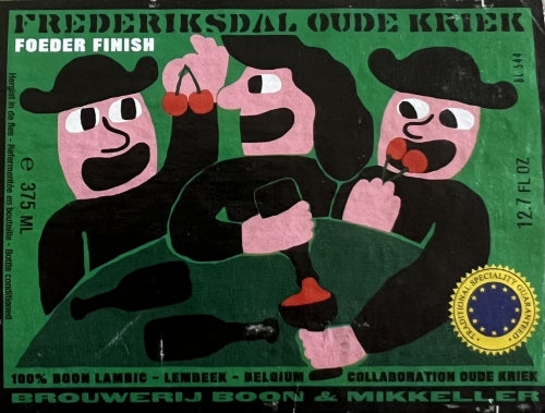 Oude Kriek Foeder Finish - Mikkeller X Brouwerij Boon X Frederiksdal - BA Cherry Lambic, 6.5%, 375ml Bottle