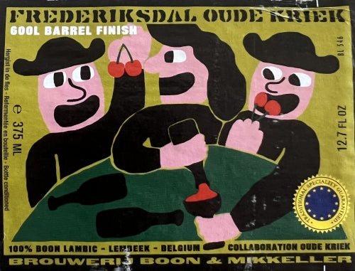 Oude Kriek Barrel Finish - Mikkeller X Brouwerij Boon X Frederiksdal - BA Cherry Lambic, 6.5%, 375ml Bottle