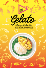 Load image into Gallery viewer, Gelato: Mango Sticky Rice - Funky Fluid - Ice Cream Sour with Mango &amp; Coconut, 5.5%, 500ml Can
