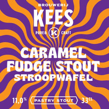 Load image into Gallery viewer, Caramel Fudge Stout Stroopwafel - Brouwerij Kees - Stroopwafel Caramel Fudge Imperial Stout, 11%, 330ml Can
