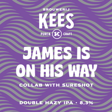 Load image into Gallery viewer, James Is On His Way - Brouwerij Kees X Sureshot - Hazy DIPA, 8.3%, 440ml Can
