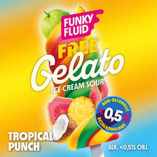 Load image into Gallery viewer, Free Gelato - Funky Fluid - Non Alcoholic Tropical Punch Ice Cream Sour, <0.5%, 500ml Can
