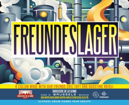 Freundeslager - Brasserie de la Senne X Birrificio Italiano X Private Landbrauerei Schönram - Hoppy Festbier, 4%, 330ml Bottle