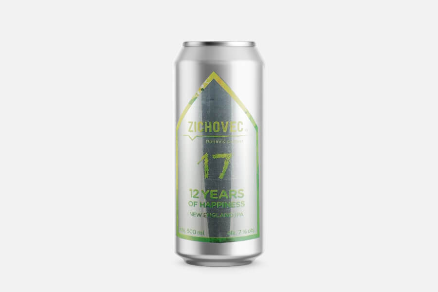 12 Years Of Happiness - Zichovec Brewery - NEIPA, 7%, 500ml Can