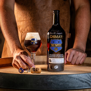 Chimay Grande Réserve Fermentée en Barriques 2024 - Bières de Chimay - Chêne Français, Chêne Américain, Brandy Aged Belgian Strong Dark Ale, 10.5%, 750ml Sharing Bottle