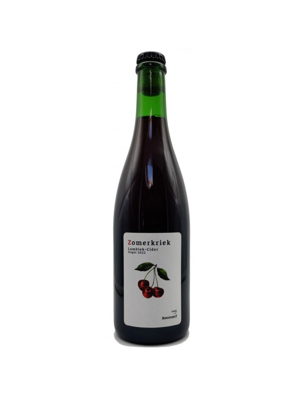 Zomerkriek Oogst 2022 - Het Boerenerf - Lambic Cider Blend with Cherries, 7%, 750ml Sharing Beer Bottle