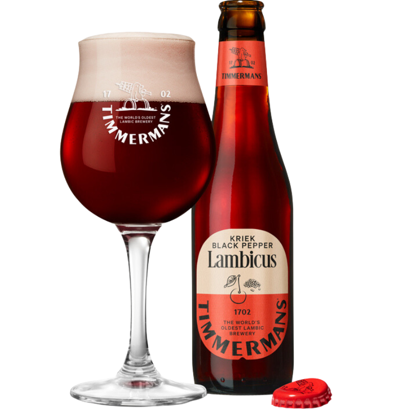 Kriek Black Pepper Lambicus - Timmermans - Cherry & Black Pepper Beer, 4%, 330ml Bottle