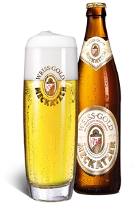Meckatzer Weiss-Gold - Meckatzer Löwenbräu - Weiss Bier, 5.2%, 500ml Bottle