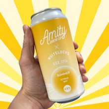 Load image into Gallery viewer, Summer 2024 - Amity Brew Co X Whitelocks - Citrus Wit, 4.6%, 440ml Can
