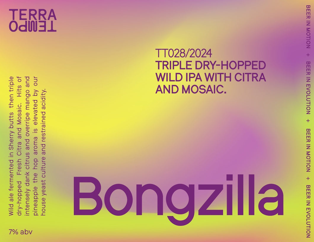 Bongzilla - Terra Tempo - TDH Wild IPA with Citra & Mosaic, 7%, 750ml Bottle