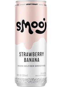 Strawberry Banana - Smooj - Strawberry Banana Hard Seltzer Smoothie, 5%, 330ml Can
