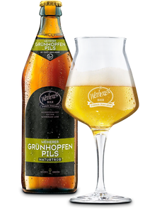 Weiherer Grünhopfen-Pils - Brauerei-Gasthof Kundmüller - Green Hopped Pilsner, 4.9%, 500ml Bottle